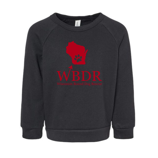 BELLA + CANVAS - Toddler Sponge Fleece Raglan Sweatshirt - Printed Logo Thumbnail