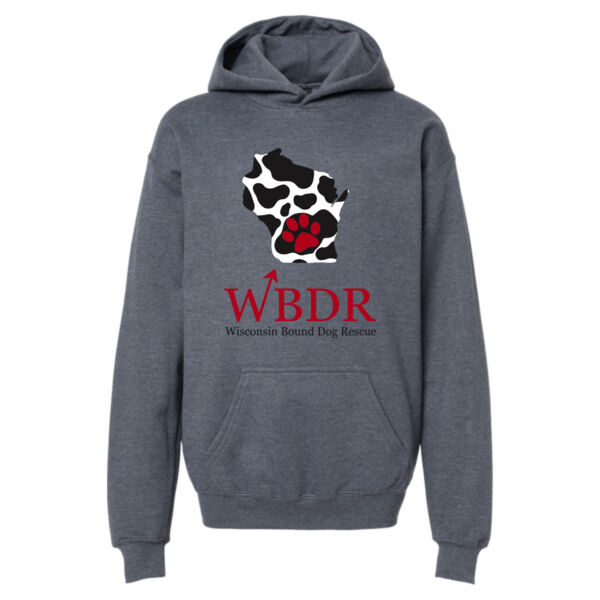 Gildan - Softstyle® Youth Midweight Hooded Sweatshirt - Printed Logo Thumbnail