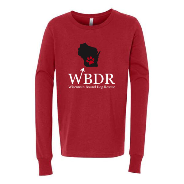 BELLA + CANVAS - Youth Jersey Long Sleeve Tee - Printed Logo Thumbnail