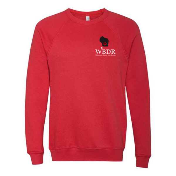 BELLA + CANVAS - Sponge Fleece Raglan Crewneck Sweatshirt - Printed Logo Thumbnail