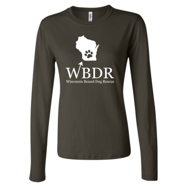 BELLA + CANVAS - Women’s Jersey Long Sleeve Tee - Printed Logo Thumbnail