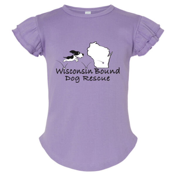 Rabbit Skins - Toddler Flutter Sleeve Tee - Printed Logo Thumbnail