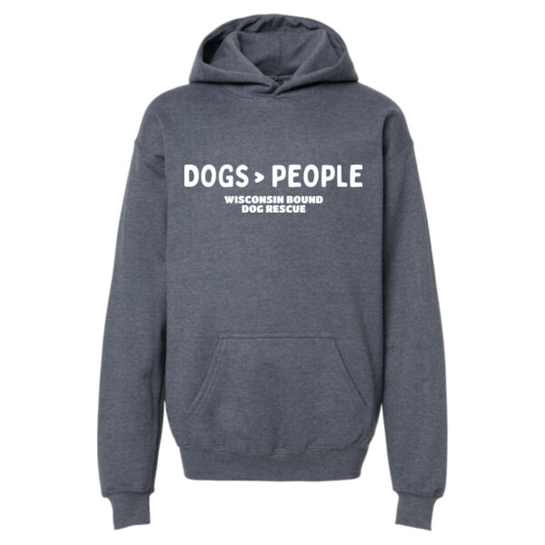 Gildan - Softstyle® Youth Midweight Hooded Sweatshirt - Printed Logo Thumbnail