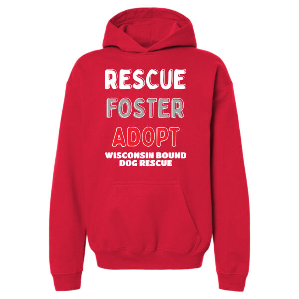 Gildan - Softstyle® Youth Midweight Hooded Sweatshirt - Printed Logo Thumbnail