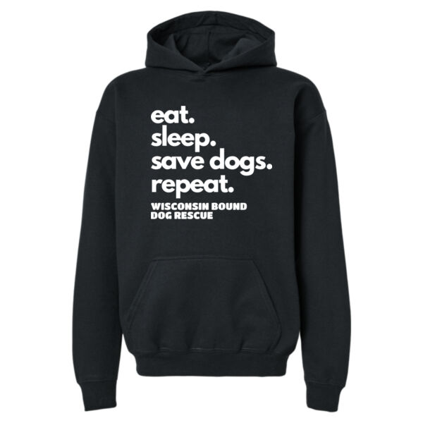 Gildan - Softstyle® Youth Midweight Hooded Sweatshirt - Printed Logo Thumbnail