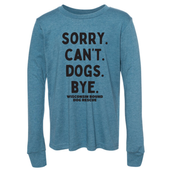 BELLA + CANVAS - Youth Heather CVC Long Sleeve Tee - Printed Logo Thumbnail