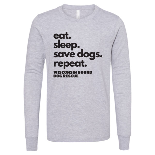 BELLA + CANVAS - Youth Heather CVC Long Sleeve Tee - Printed Logo Thumbnail