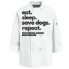 Eight Knot Button Chef Coat with Thermometer Pocket Thumbnail