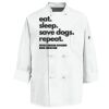 Eight Knot Button Chef Coat with Thermometer Pocket Thumbnail